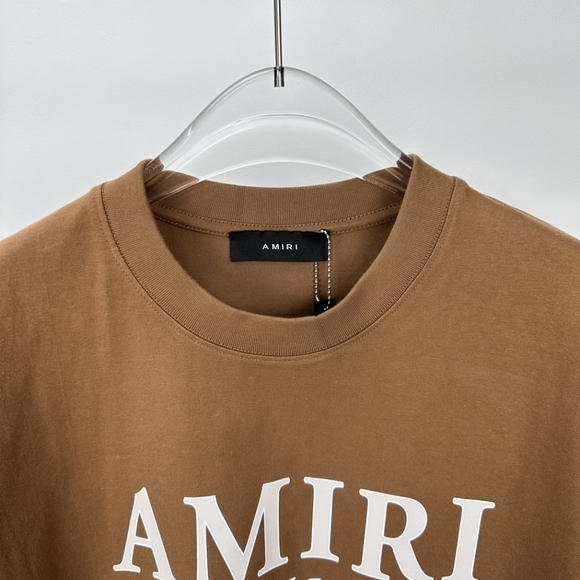 AMIRI Men's Fashion Casual Letter Pattern Short Sleeve T-Shirt - Picture 4 of 8